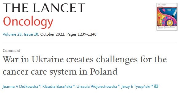 Lancet oncology war in ukraine