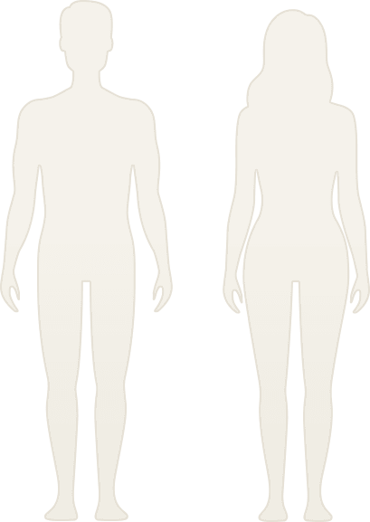 Schematyczny obraz ciała kobiety i mężczyzny